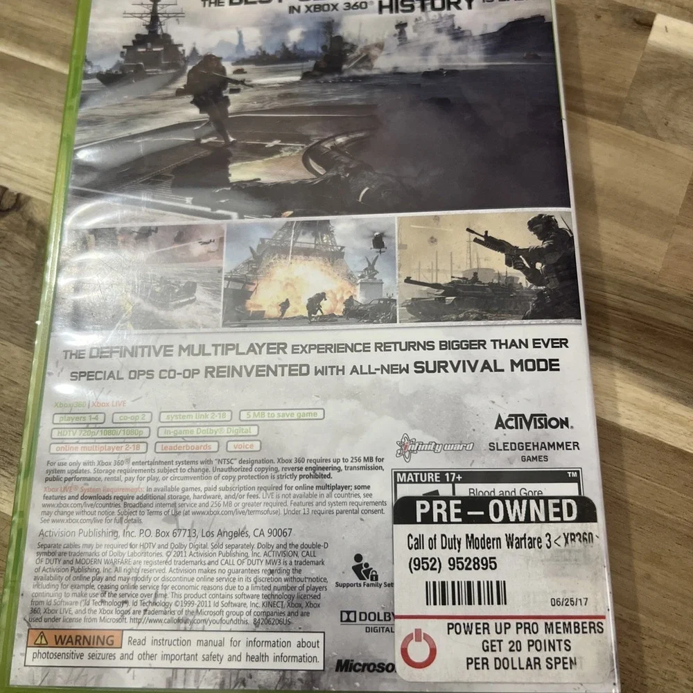Call of Duty: Modern Warfare 3 - Xbox 360‎ Game
